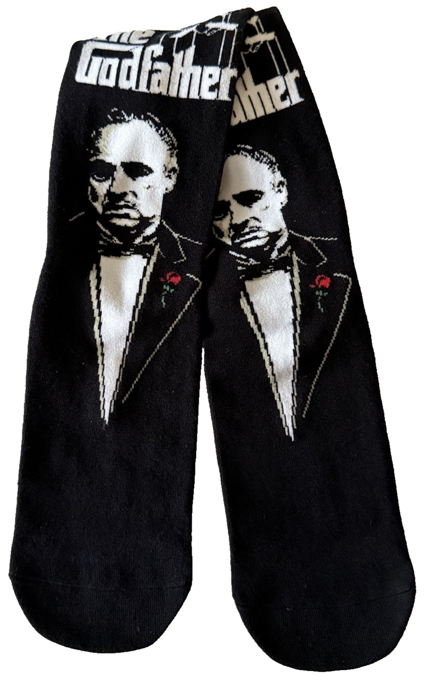 Odd Sox The Godfather Vito Mens Crew Socks Novelty Gangster MOB Wife Sz 8-12 New